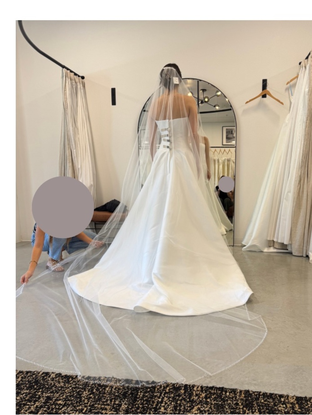 Bridal Cathedral Veil in Ivory, Bel Aire Bridal. NWT